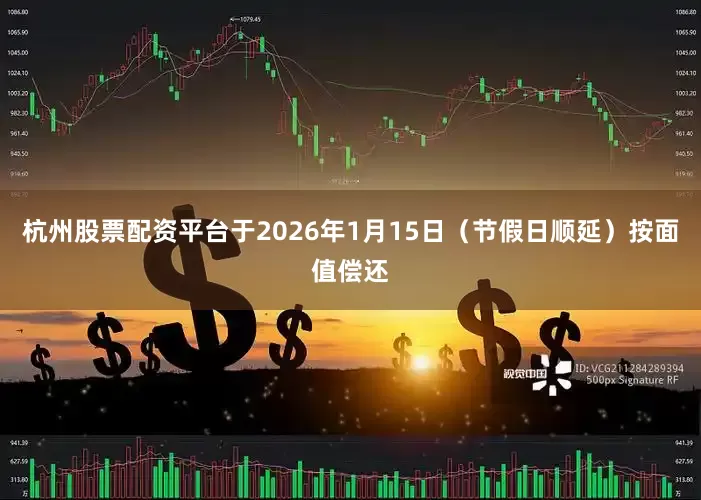 杭州股票配资平台于2026年1月15日（节假日顺延）按面值偿还